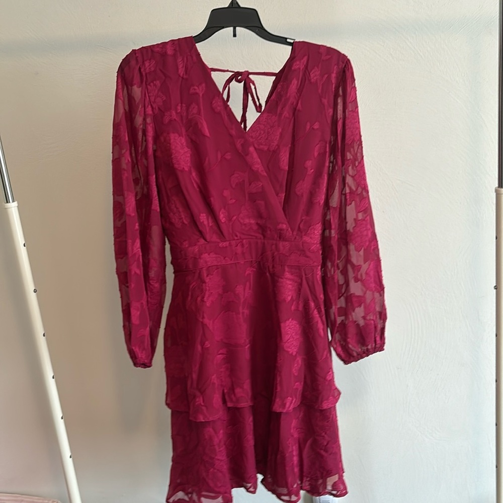 Floral long sleeve dress